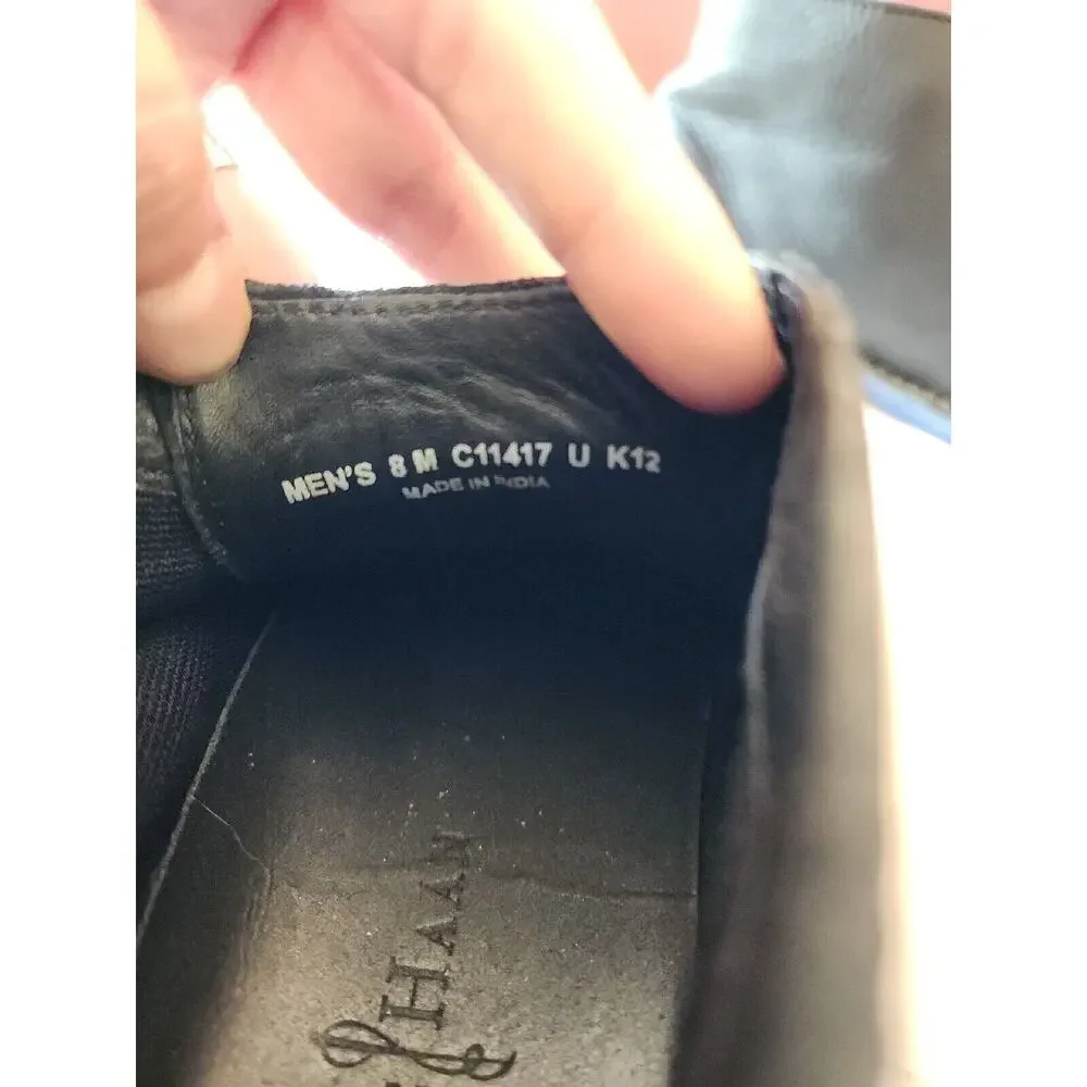 Cole Haan Men's 8 M Black Soft Leather Ankle Boots Dress Casual Shoes